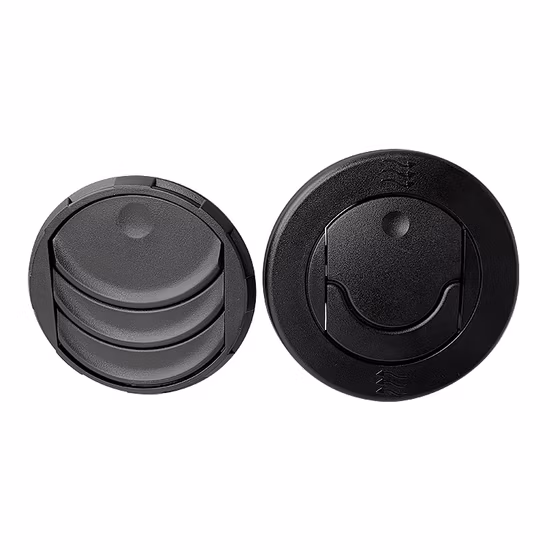 Molde personalizado de fábrica para moldagem automática de PP ABS para carro, saída de ar condicionado para caminhão, moldagem de plástico redondo, ventilação de ar automática