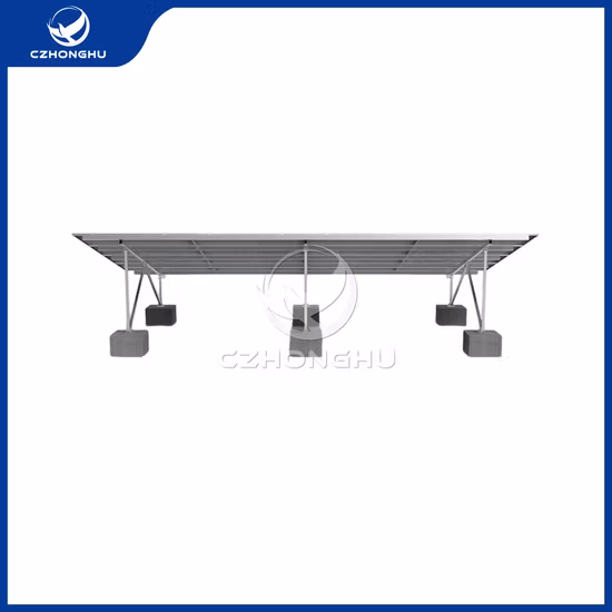 Rack de alumínio do sistema de energia solar do suporte de montagem solar fotovoltaico do telhado plano ajustável